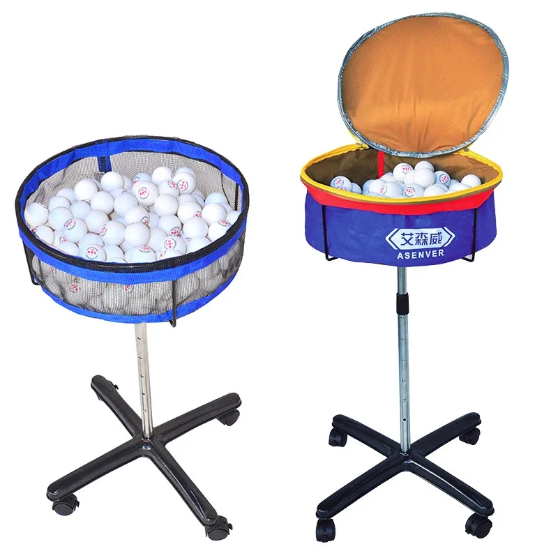 Table Tennis Score - Mobile Table Tennis Multi-Ball Storage Basket