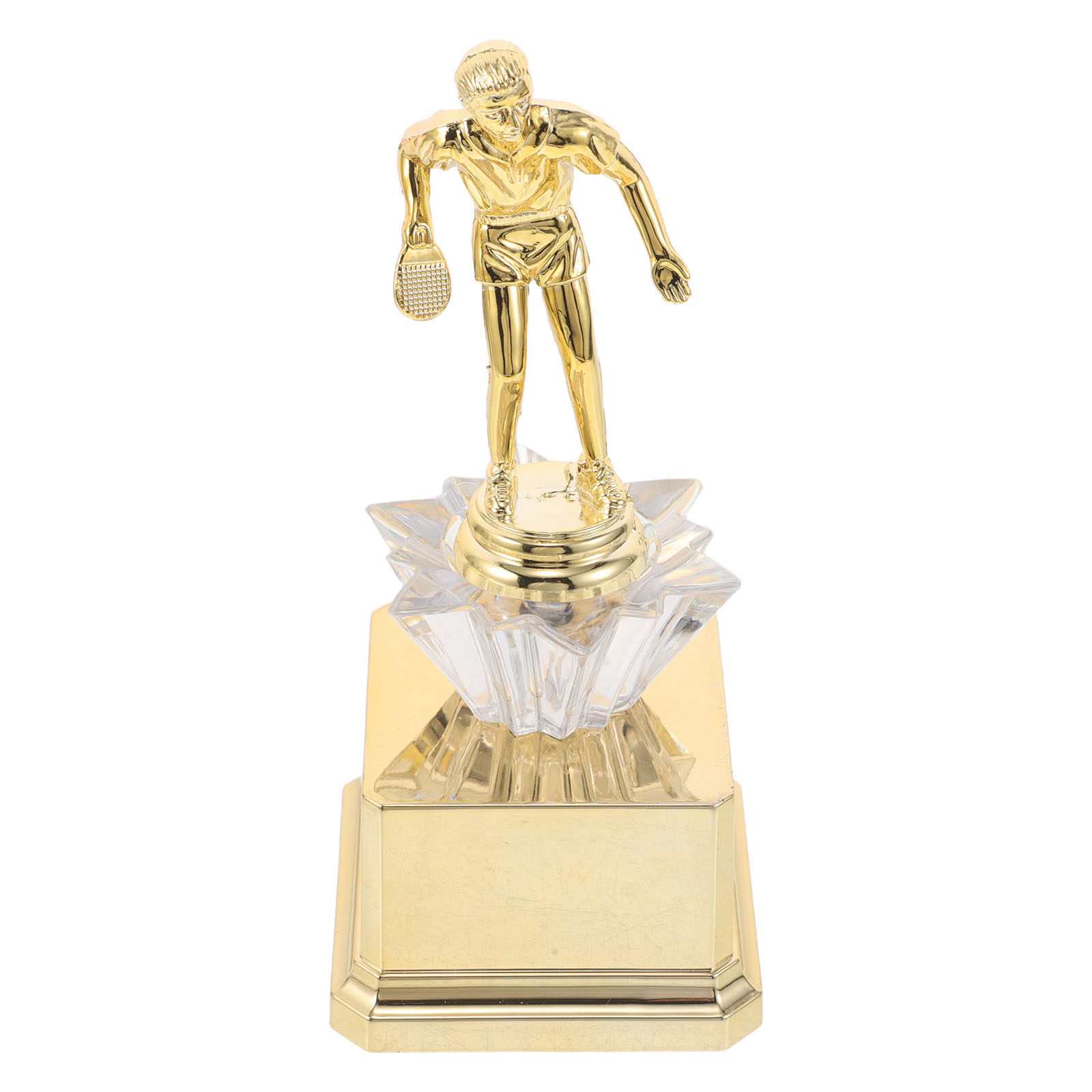 Table Tennis Championships - Table Tennis Award Trophy Plastic Gold