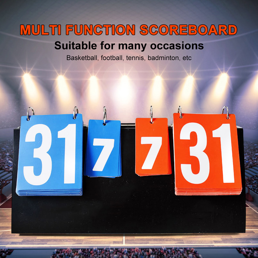 Table Tennis Score - 4-Digit Table Tennis Scoreboard Plastic Sports