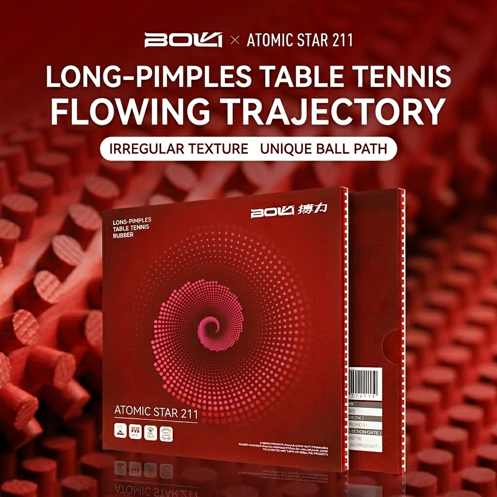 Table Tennis Spin - Boli Table Tennis Long Pips Rubber,