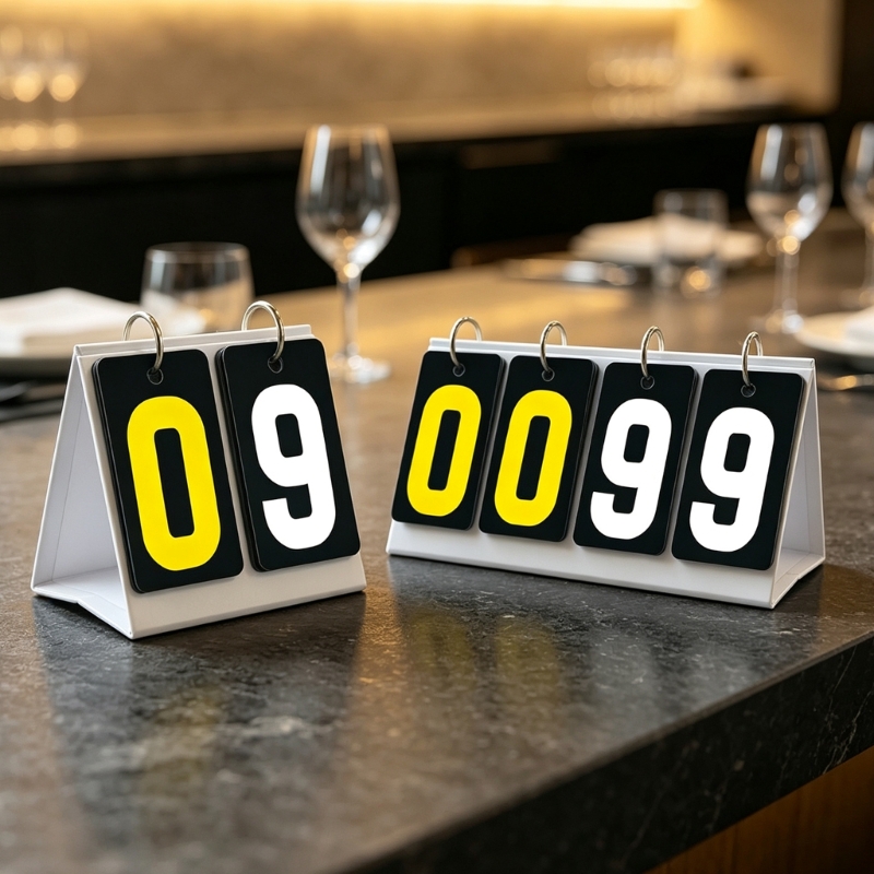 Table Tennis Score - Manual Scoring Board for Cue Sport