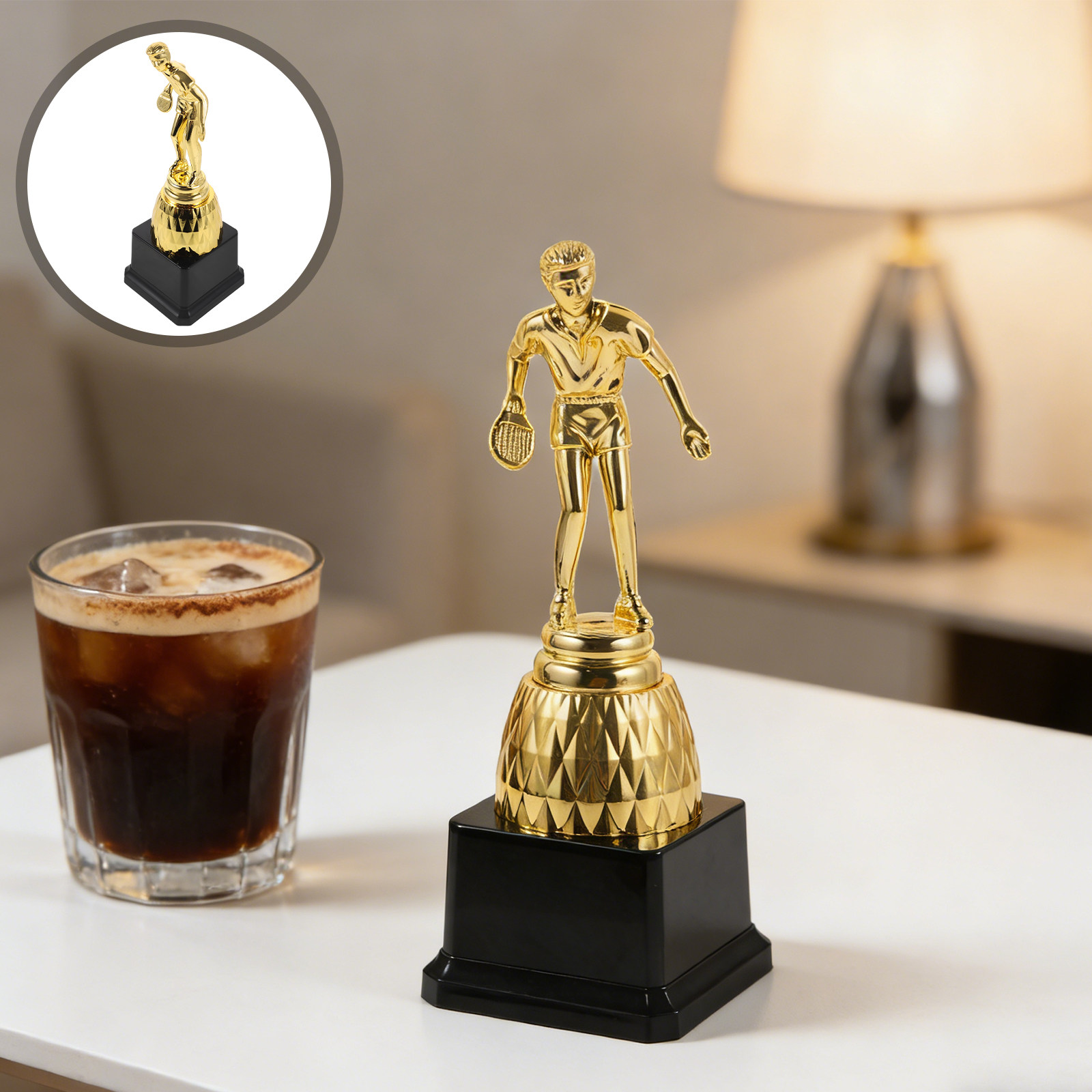 Table Tennis Championships - Plastic Pong Award Trophy for Table