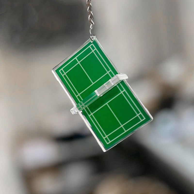 1 Pc Creative Badminton Keycha - Table Tennis Pc ulasan dan harga