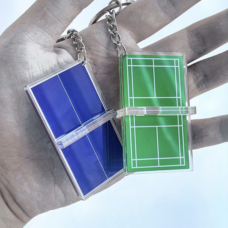 1 Pc Creative Badminton Keycha - Table Tennis Pc ulasan dan harga