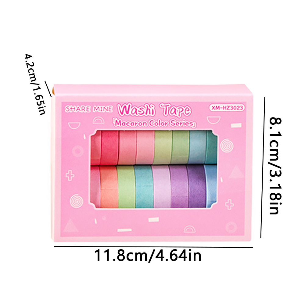 20 Roll Washi Tape Set Diamond - Edge Tape Roll ulasan dan harga