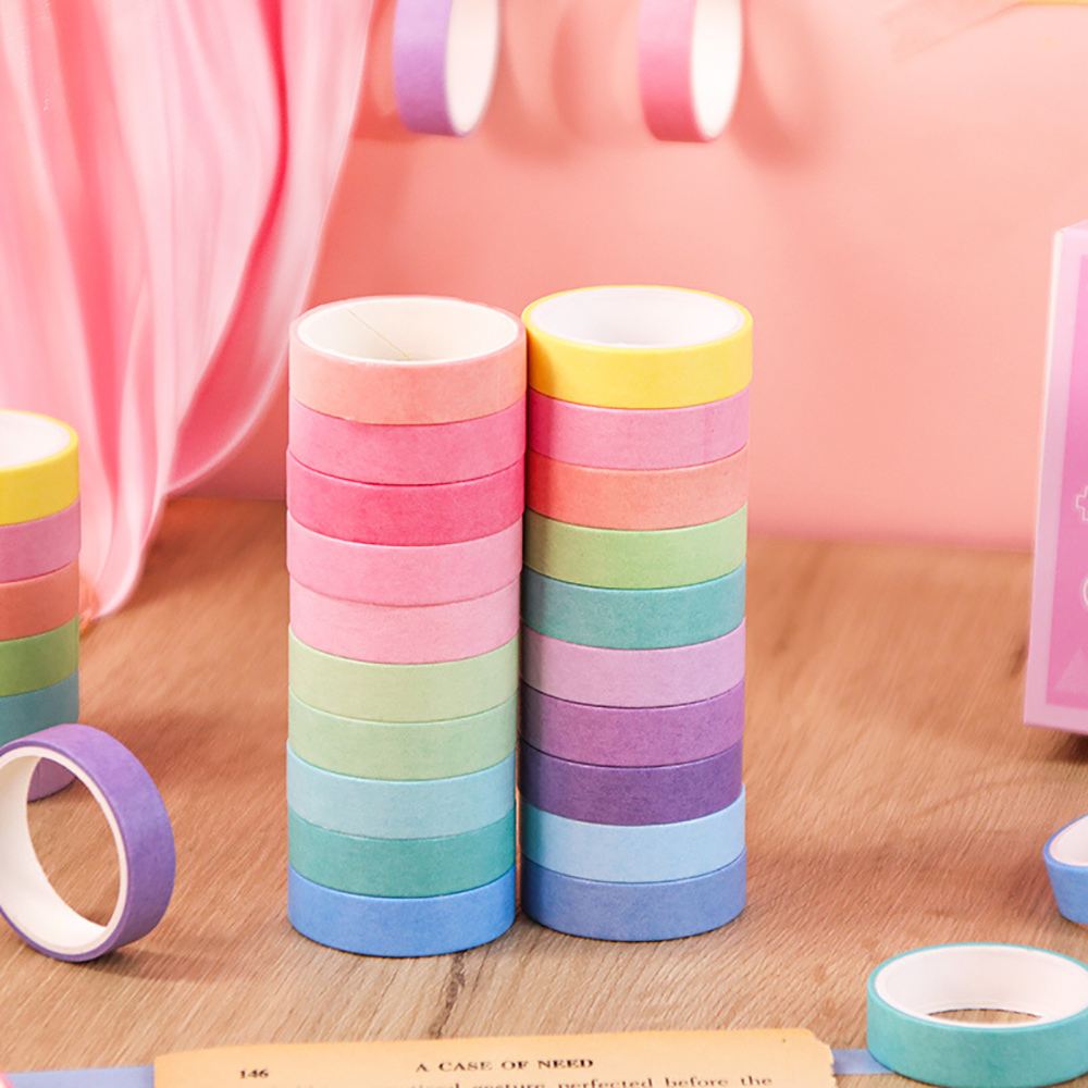 20 Roll Washi Tape Set Diamond - Edge Tape Roll ulasan dan harga