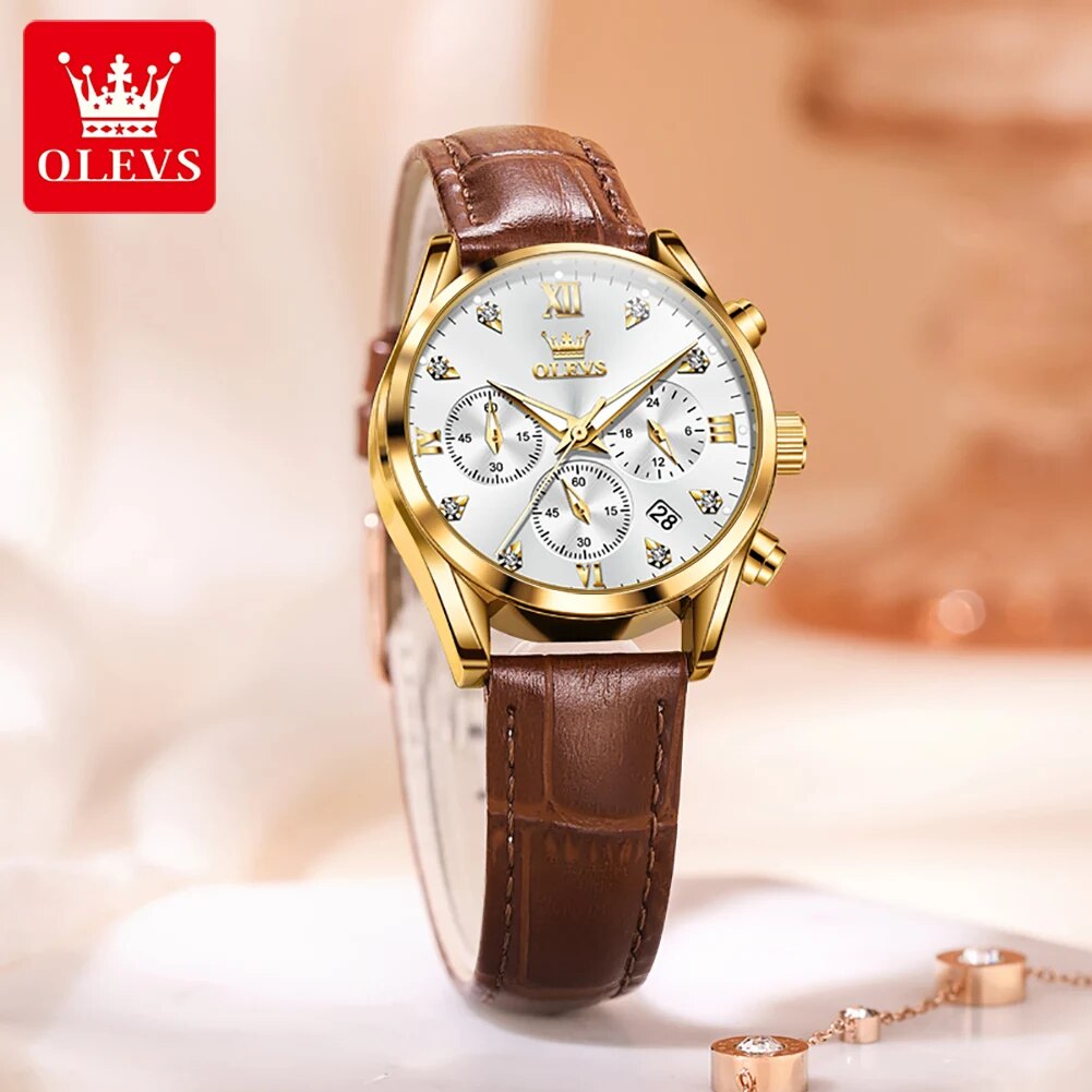 OLEVS 5523 Women's Watches Lea - Edge Tape Roll ulasan dan harga