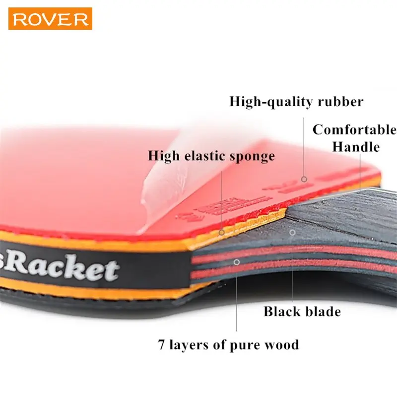 5/6 Star Table Tennis Racket 2 - Table Tennis How To Play ulasan dan harga