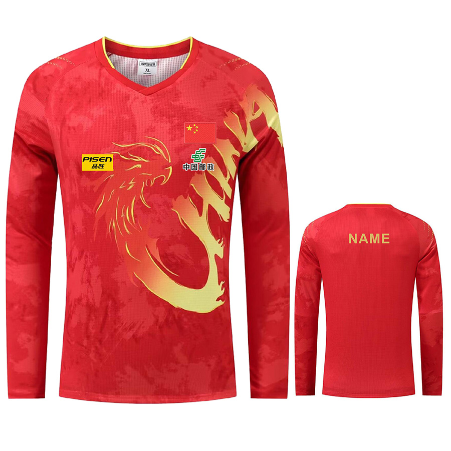 Custom Text Logo CHINA Wang C. - Table Tennis Championships ulasan dan harga