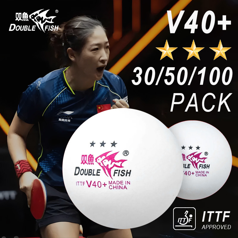 DOUBLE FISH 3 Star V40+ 30/50/ - Table Tennis How To Play ulasan dan harga