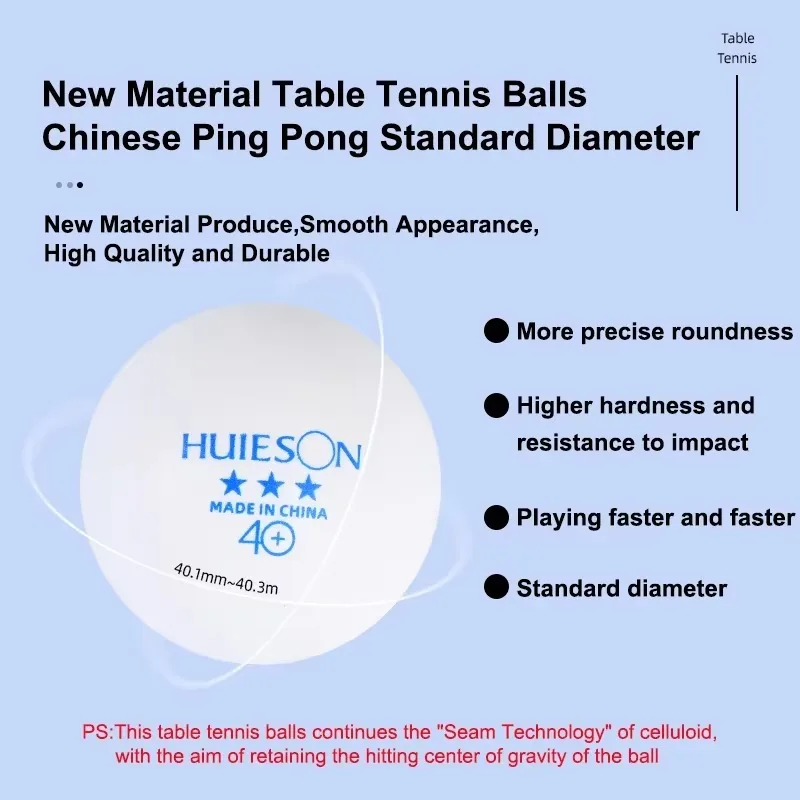 100PCS Huieson Blue Logo Table - Table Tennis Pc ulasan dan harga